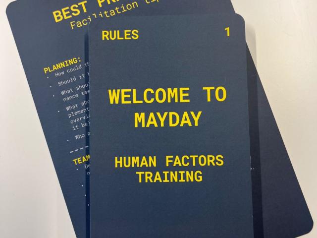 MAYDAY Human Factors Scenario 1 (maintenance)